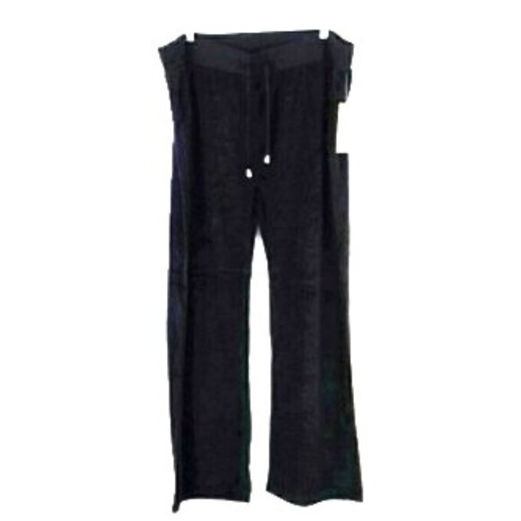 Ninety Woman Black Pull-On Cotton Blend Velour Drawstring Casual Pants Womens 2X - Picture 2 of 13